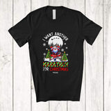 MacnyStore - Personalized Custom Name I Want Another Marathon For Christmas; Joyful Santa Runner Running T-Shirt