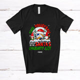 MacnyStore - Personalized Volleyball Team On Santa's Naughty List; Joyful Christmas Custom Name Player T-Shirt