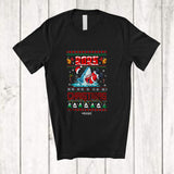 MacnyStore - Personalized Custom Name 2025 Christmas; Awesome X-mas Sweater Shark Eating Santa; Sea Animal T-Shirt