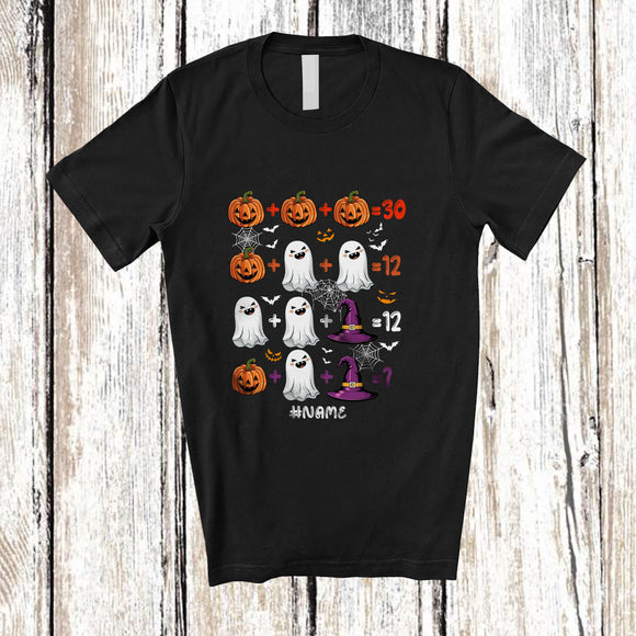 MacnyStore - Personalized Custom Name Order Of Operations; Joyful Halloween Quiz Math Teacher Pumpkin Boo T-Shirt