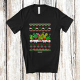 MacnyStore - Personalized Custom Name Succulent With Christmas Santa; Lovely X-mas Sweater Family Group T-Shirt