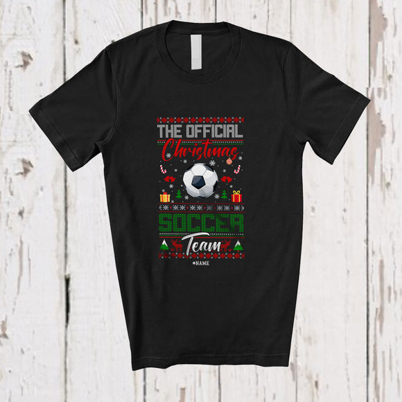MacnyStore - Personalized Custom Name Official Christmas Soccer Team; Lovely Sweater Sport Player T-Shirt