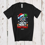 MacnyStore - Personalized Custom Name Merry Dartmas; Amazing Christmas Darts Player Santa Group T-Shirt