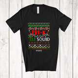 MacnyStore - Personalized Pre-K Elf Squad; Lovely Christmas Lights Sweater; Custom Name Students Teacher T-Shirt
