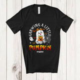 MacnyStore - Personalized Custom Name Growing A Little Pumpkin; Lovely Halloween Pregnancy Boo Ghost T-Shirt