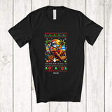 MacnyStore - Personalized Custom Name Santa Hawaiian Playing Guitar; Amazing Christmas In July Sweater T-Shirt