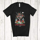 MacnyStore - Personalized Custom Name Merry Orcamas; Amazing Plaid Orca Killer Whale On Christmas Tree T-Shirt