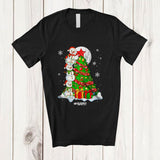 MacnyStore - Personalized Custom Name Snowman Building Christmas Tree; Merry X-mas Snowman; Family T-Shirt