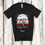 MacnyStore - Personalized Custom Name Orthodontist Squad; Adorable Christmas Moon Tooth Dentist Dental T-Shirt