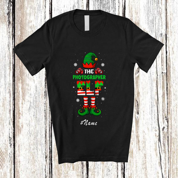 MacnyStore - Personalized Custom Name The Photographer Elf; Awesome Christmas Sport Playing Team T-Shirt