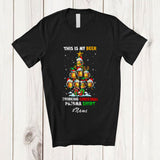 MacnyStore - Personalized Custom Name My Beer Drinking Christmas Pajama; Joyful Beer X-mas Tree Drunker T-Shirt