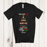 MacnyStore - Personalized Custom Name My Wine Drinking Christmas Pajama; Joyful X-mas Tree Drunker T-Shirt