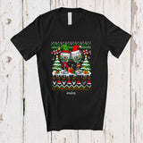 MacnyStore - Personalized Custom Name Two Santa Elf Gin Glasses; Amazing Christmas Sweater Drinking T-Shirt