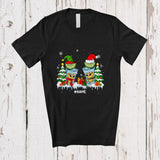 MacnyStore - Personalized Custom Name Two Santa Elf Tequila Glasses; Amazing Christmas Drinking Drunker T-Shirt