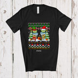 MacnyStore - Personalized Custom Name Two Santa Elf Tequila Glasses; Amazing Christmas Sweater Drinking T-Shirt