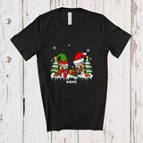 MacnyStore - Personalized Custom Name Two Santa Elf Whiskey Glasses; Amazing Christmas Drinking Drunker T-Shirt