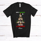 MacnyStore - Personalized Custom Name Have A Llamazing Christmas; Amazing X-mas Tree Llama Farmer T-Shirt