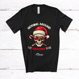 MacnyStore - Personalized Custom Name Nothing Around The Christmas Tree; Scary Santa Skull Candy Canes T-Shirt