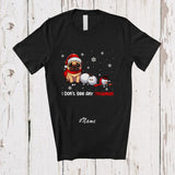 MacnyStore - Personalized Custom Name Don't See Any Snowman; Lovely Christmas Naughty Pug Damage T-Shirt