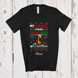 MacnyStore - Personalized Custom Name My Giraffe Stolen My Christmas Sweater; Lovely X-mas Animal Lover T-Shirt