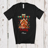 MacnyStore - Personalized Custom Name One Gingerbread Daddy; Awesome Christmas Baking Baker; Family T-Shirt