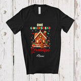 MacnyStore - Personalized Custom Name One Gingerbread Grandpa; Awesome Christmas Baking Baker; Family T-Shirt
