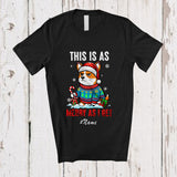 MacnyStore - Personalized Custom Name This Is As Merry As I Get; Humorous Christmas Angry Santa Corgi Owner T-Shirt