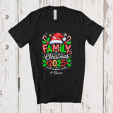MacnyStore - Personalized Custom Name Family Christmas 2025 Memories Together; Joyful X-mas Santa T-Shirt