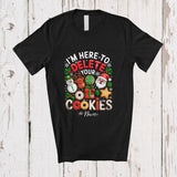 MacnyStore - Personalized Custom Name Here To Delete Your Cookies; Cheerful Christmas IT Manager Baker T-Shirt