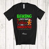 MacnyStore - Personalized Custom Name Baking More Than Cookies This Christmas; Joyful Pregnancy Baker T-Shirt
