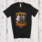 MacnyStore - Personalized Custom Name Therapy Squad; Scary Halloween Boo Skeleton Mummy; SLP OT PT Physical T-Shirt