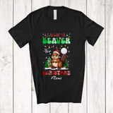 MacnyStore - Personalized Custom Name I Want A Beaver For Christmas; Lovely Santa Beaver Animal X-mas Tree T-Shirt