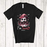 MacnyStore - Personalized Custom Name Boo I'm Twenty; Lovely Halloween 20th Birthday Ghost Witch; Girls Family T-Shirt