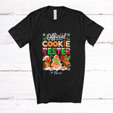 MacnyStore - Personalized Custom Name Official Cookie Tester; Adorable Christmas Tree Gingerbread Baker T-Shirt