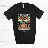 MacnyStore - Personalized Custom Name Official Cookie Tester; Adorable Christmas Tree House Snow Baker T-Shirt