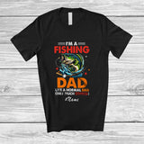 MacnyStore - Personalized Custom Name Fishing Dad Definition Much Cooler; Proud Father's Day Vintage Family T-Shirt