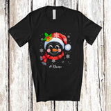 MacnyStore - Personalized Custom Name Santa Snowman Face Cosplay; Lovely Christmas Snowing Family T-Shirt
