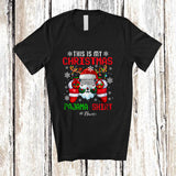 MacnyStore - Personalized Custom Name My Christmas Pajama Shirt; Amusing X-mas Games Controller; Gamer T-Shirt