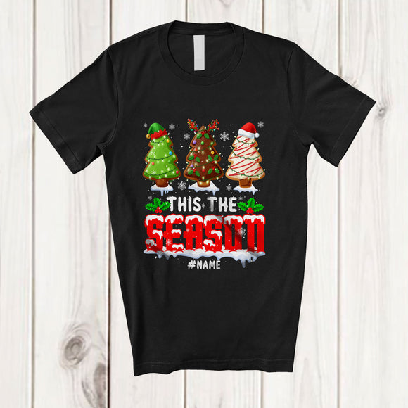 MacnyStore - Personalized Custom Name This The Season; Amazing Christmas Three X-mas Tree; Cookie Baker T-Shirt