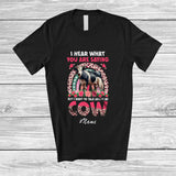 MacnyStore - Personalized Custom Name But I Want To Talk About My Cow; Floral Leopard Rainbow Farmer T-Shirt