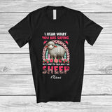 MacnyStore - Personalized Custom Name But I Want To Talk About My Sheep; Floral Leopard Rainbow Farmer T-Shirt
