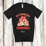 MacnyStore - Personalized Custom Name All I Book For Valentines; Lovely Valentine Teacher Librarian Book Hearts T-Shirt