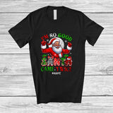 MacnyStore - Personalized I'm So Good Santa Came Twice; Joyful Christmas Custom Name Santa; Family T-Shirt
