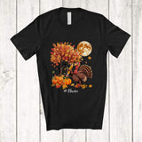 MacnyStore - Personalized Custom Name Turkey Teacher; Proud Thanksgiving Turkey With Teacher Tools Jobs T-Shirt