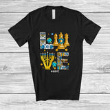 MacnyStore - Personalized Custom Name LOVE; Lovely Hanukkah Menorah Chess Player; Sport Playing Team T-Shirt