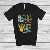 MacnyStore - Personalized Custom Name LOVE; Lovely Hanukkah Menorah Trumpet Player; Musical Instruments T-Shirt