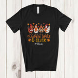 MacnyStore - Personalized Custom Name Pumpkin Spice & Cluck; Lovely Thanksgiving Fall Chicken; Farmer T-Shirt