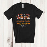 MacnyStore - Personalized Custom Name Pumpkin Spice & Honk; Lovely Thanksgiving Fall Goose; Farm Farmer T-Shirt