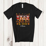 MacnyStore - Personalized Custom Name Pumpkin Spice & Oink; Lovely Thanksgiving Fall Pig; Farm Farmer T-Shirt