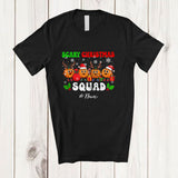 MacnyStore - Personalized Custom Name Scary Christmas Squad; Amusing X-mas Snow Four Reindeer Pumpkin T-Shirt